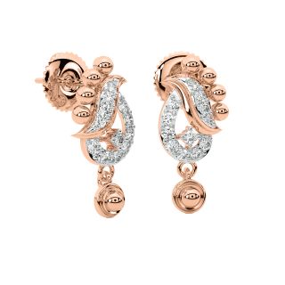 Antonio Round Diamond Stud Earrings